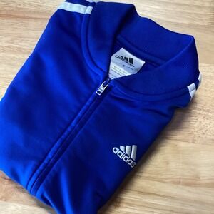 Adidas Classic Royal Blue Tricot Track Full Zip Jacket‎ Little Boys Size 6